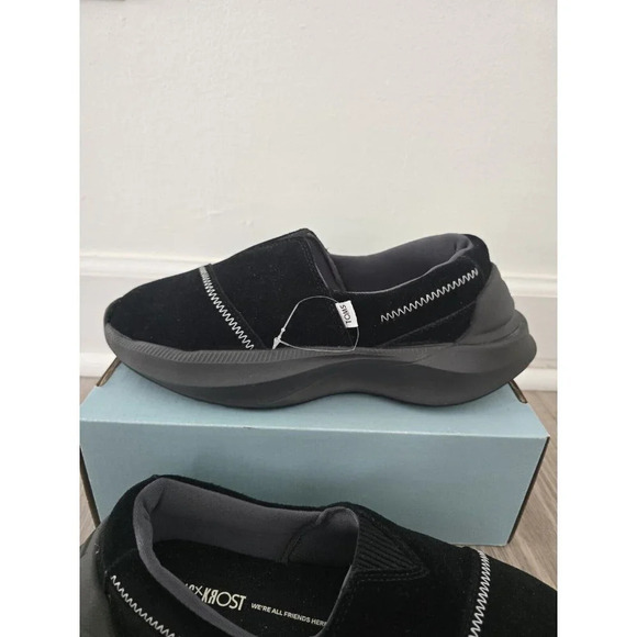 Toms Krost Alpargata Gamma Black Slip On Collab Comfort Support Suede Shoes 6.5 - Picture 2 of 9